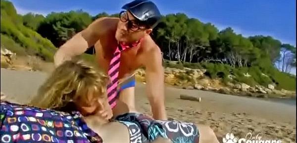  Evy Sky Gets Double Fucked At The Beach By A Couple Nerds